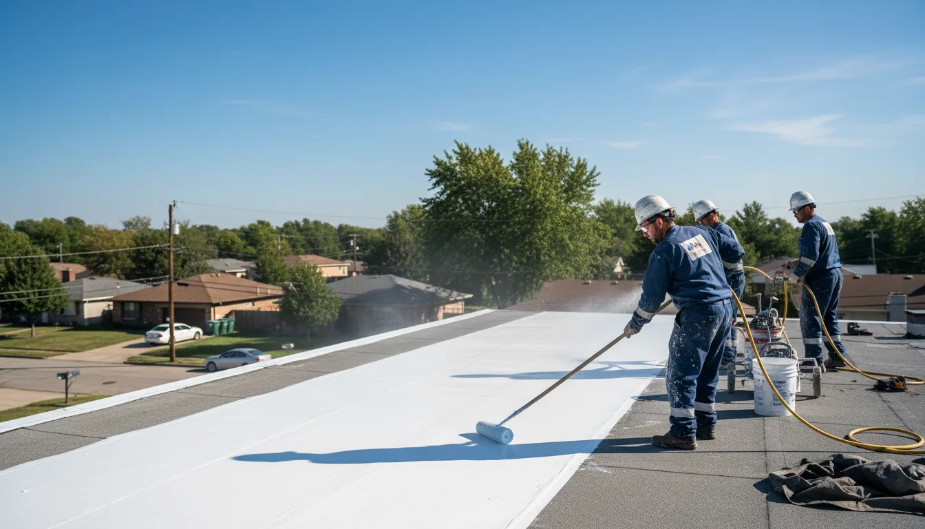 Commercial roof coating in Harrisville, OH near me